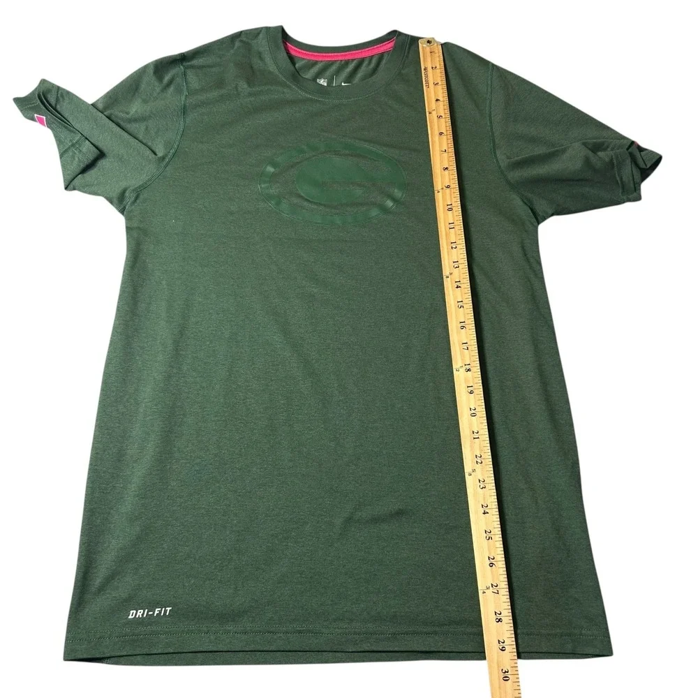 Green Bay Packers T‎ Shirt Mens M Green Nike NFL Dri-FIT Team Apparel Tee NEW